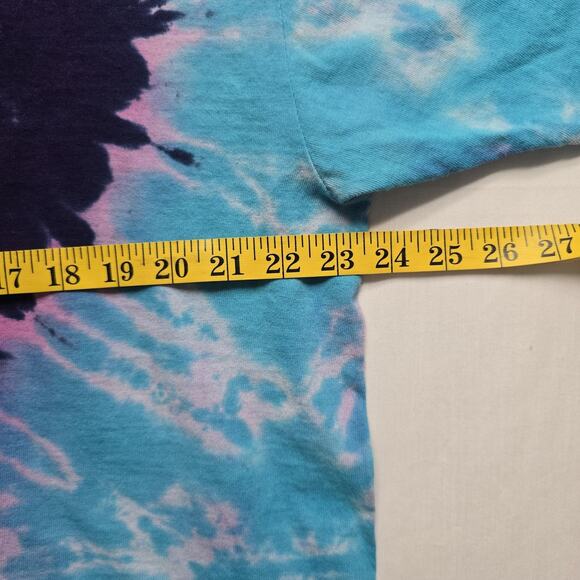 Vintage Alien Tie Dye Shirt XL Delta Pro Weights Alienhead Unique Multicolor Tee - Picture 8 of 9